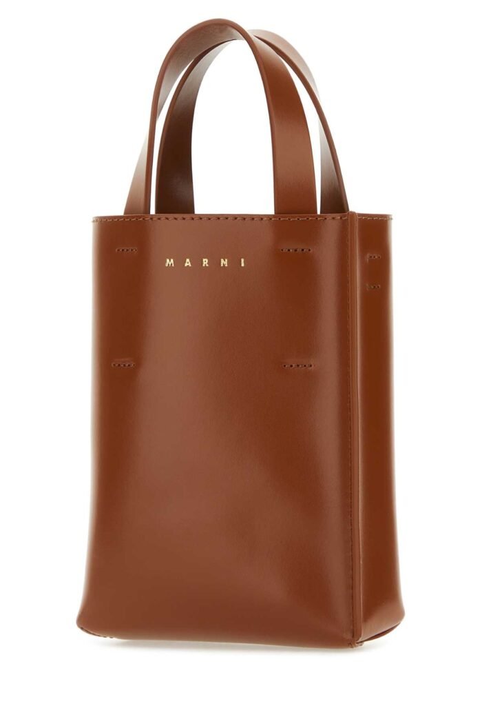 Brown leather nano Museo handbag - Image 2