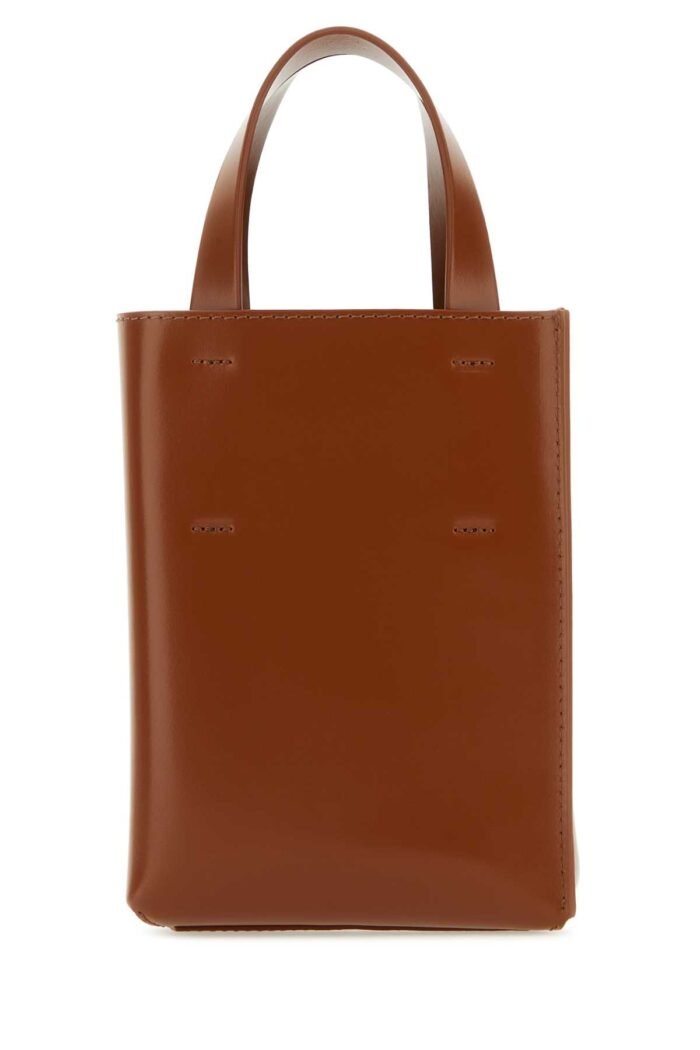 Brown leather nano Museo handbag - Image 3