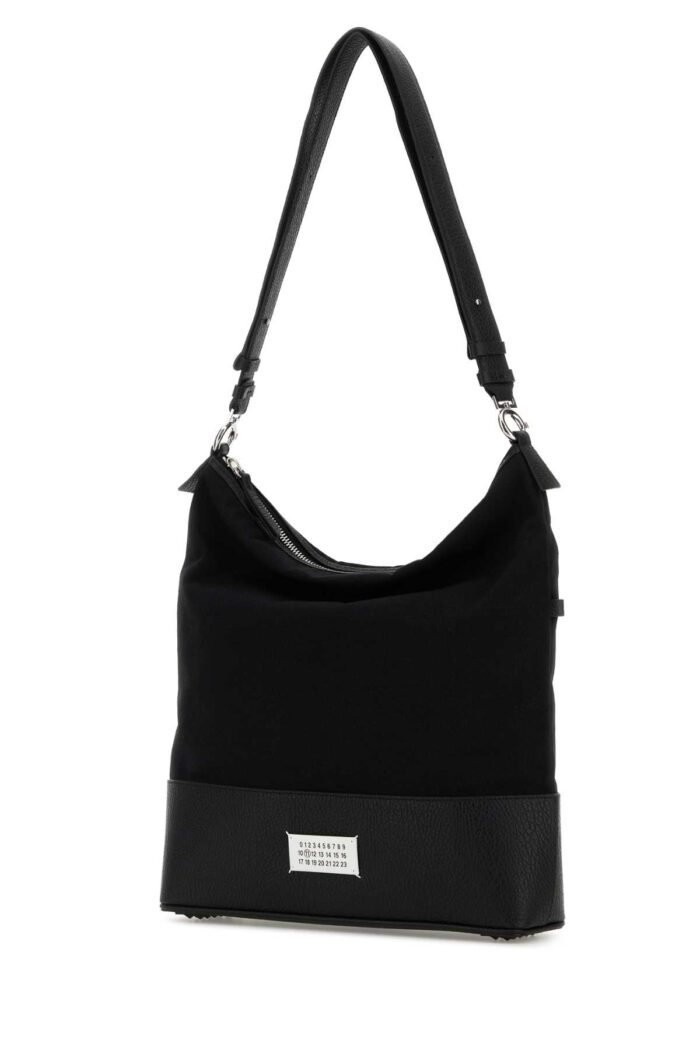 Black canvas shopping bag - Image 2