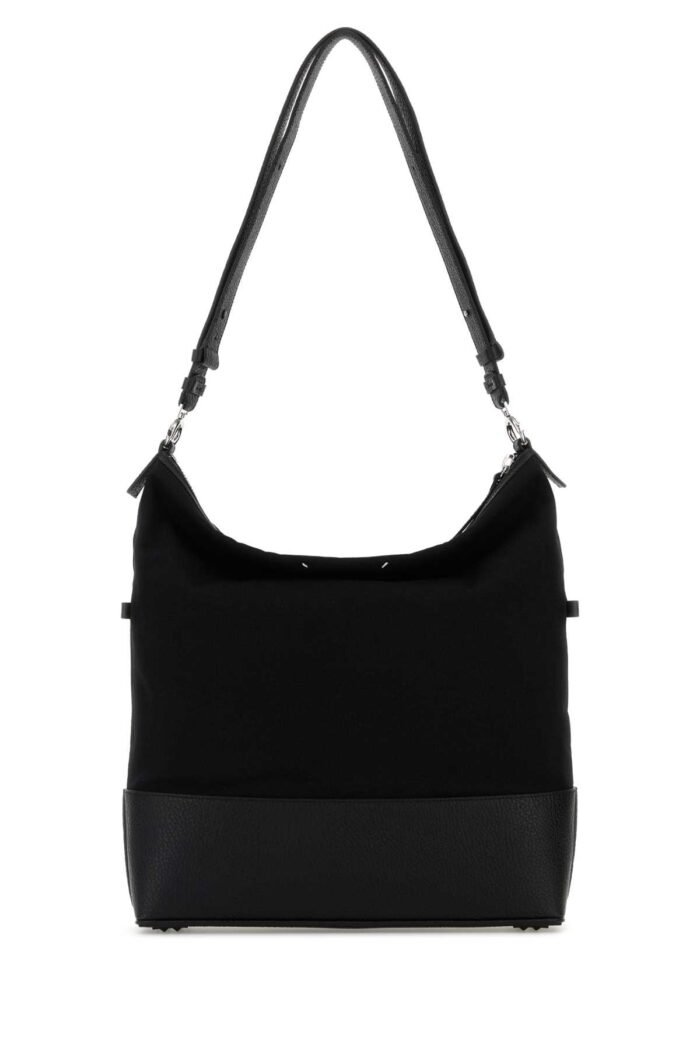 Black canvas shopping bag - Image 3