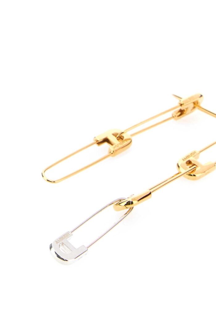 Two-tone metal A Safety Pin Link bracelet - Image 3