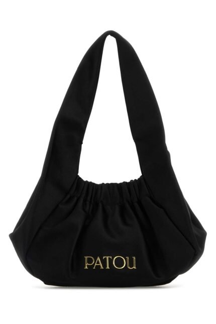 Black satin Le Biscuit handbag