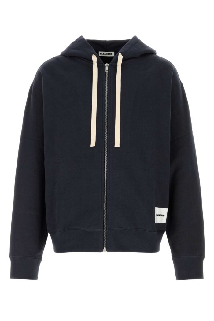 Dark blue cotton sweatshirt - Image 1