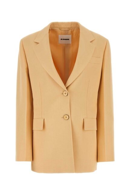 Peach viscose blend oversize blazer