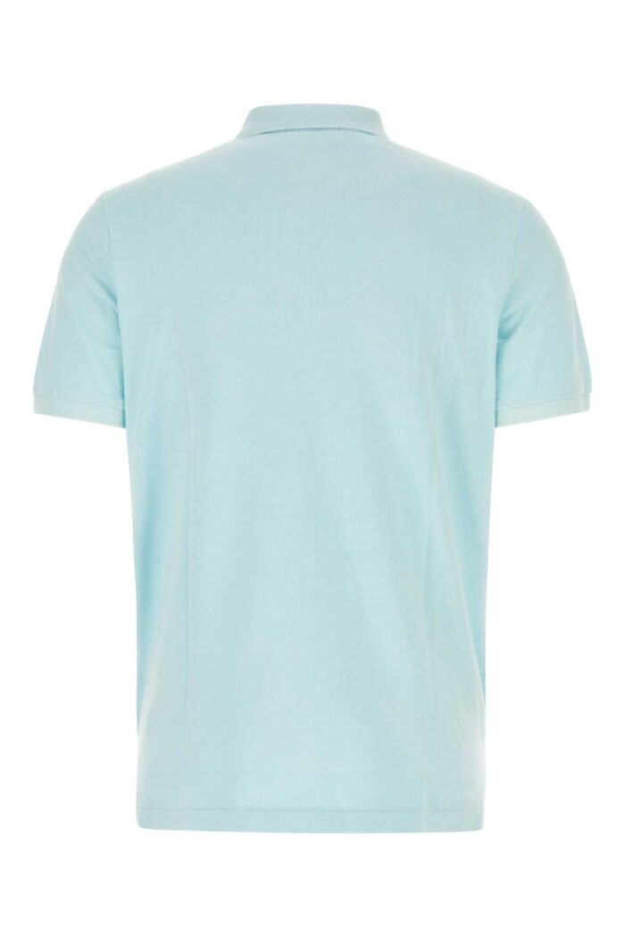 Light blue piquet polo shirt - Image 2