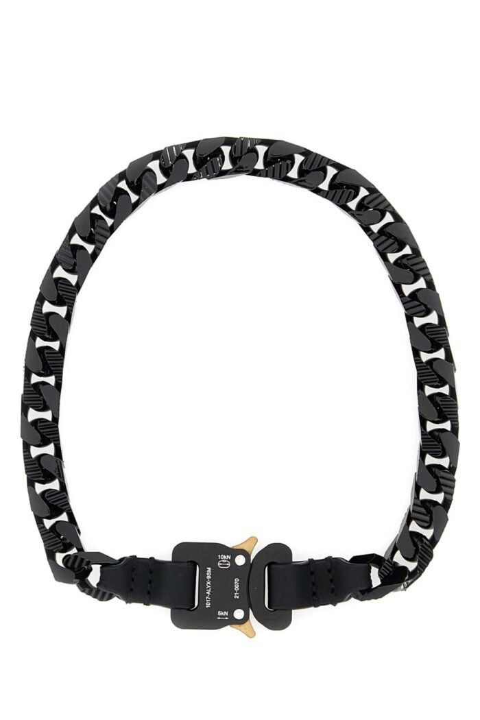 Black metal necklace - Image 1