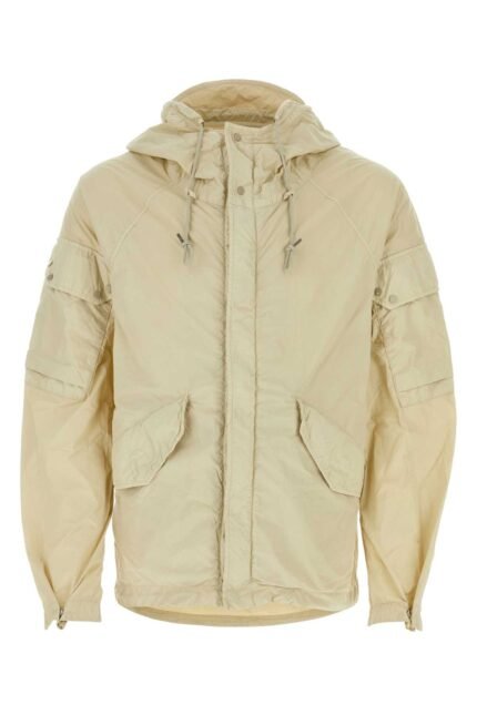 Sand nylon windbreaker