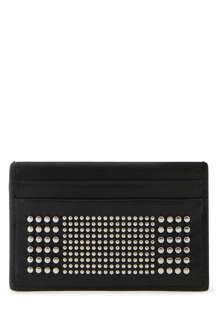 Black leather card holder - Image 1