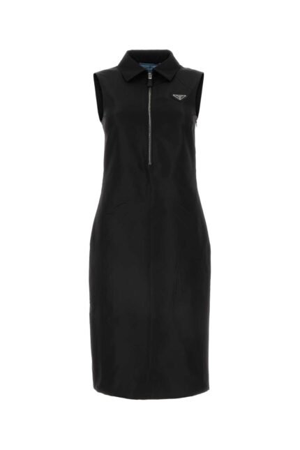 Black faille dress