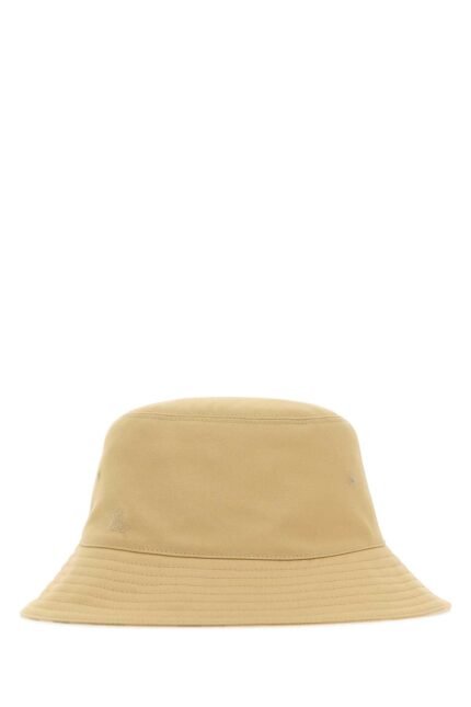 Beige polyester blend bucket hat