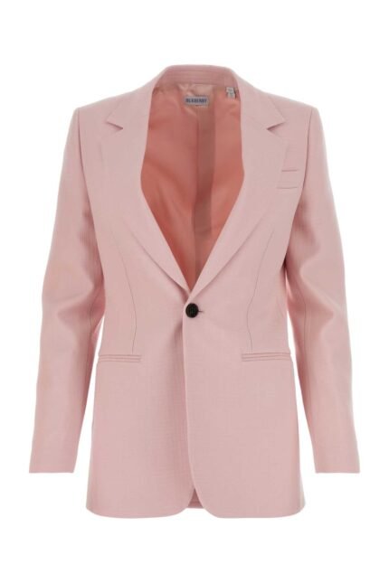 Pink wool blazer