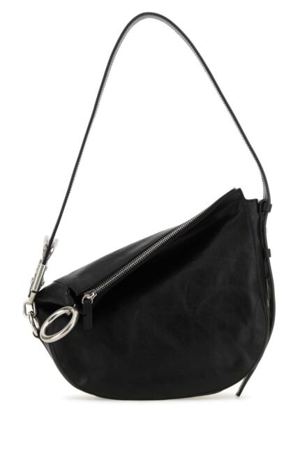 Black leather Knight small shoulder bag
