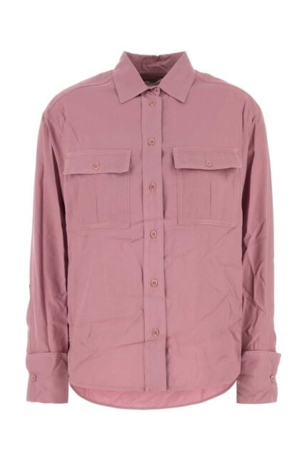 Pink silk Affetto shirt