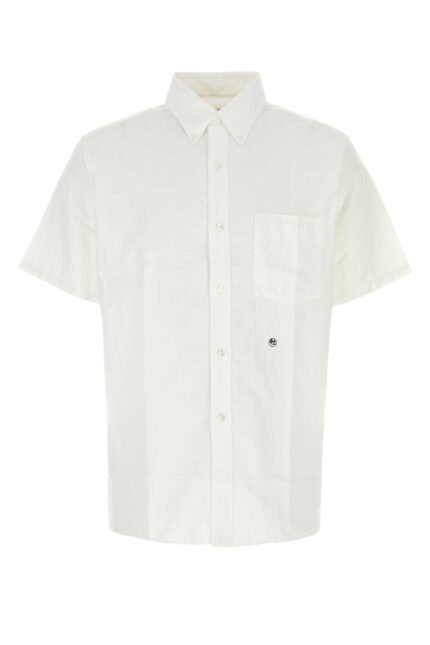 White nylon blend shirt