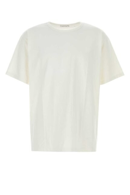 White cotton blend t-shirt