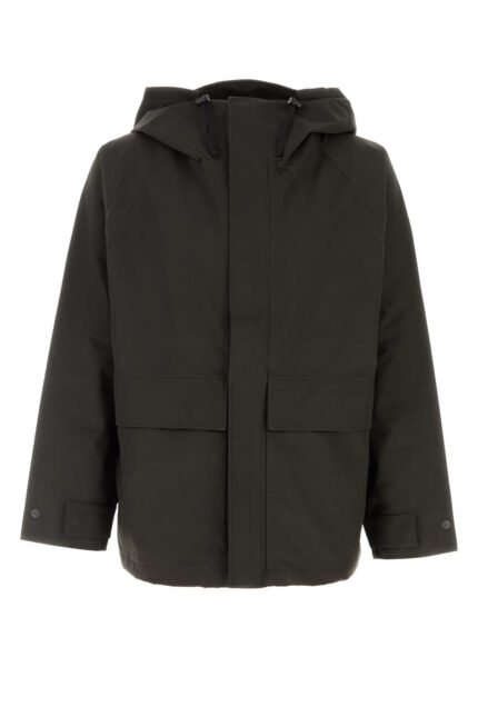 Slate polyester raincoat