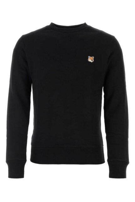 Black cotton sweatshirt