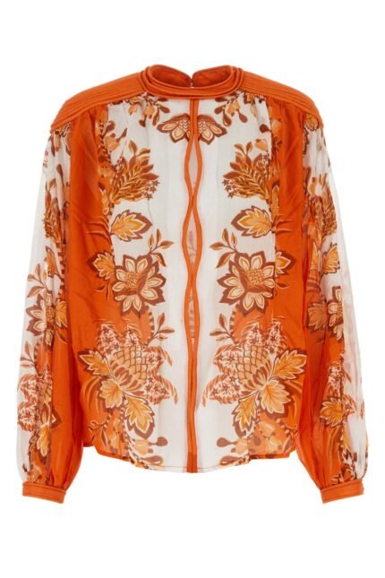 Printed cotton Aura blouse
