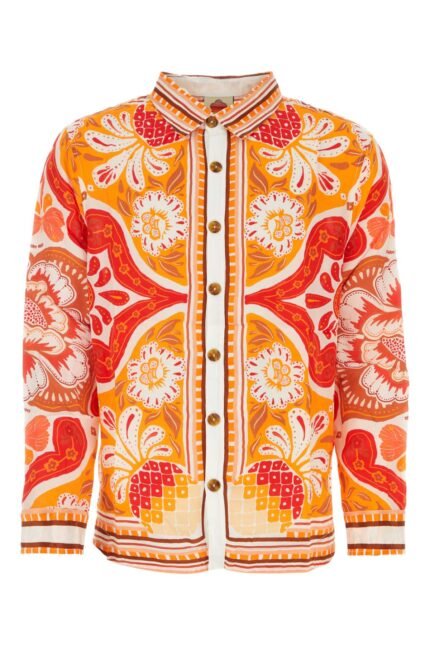 Printed viscose shirt