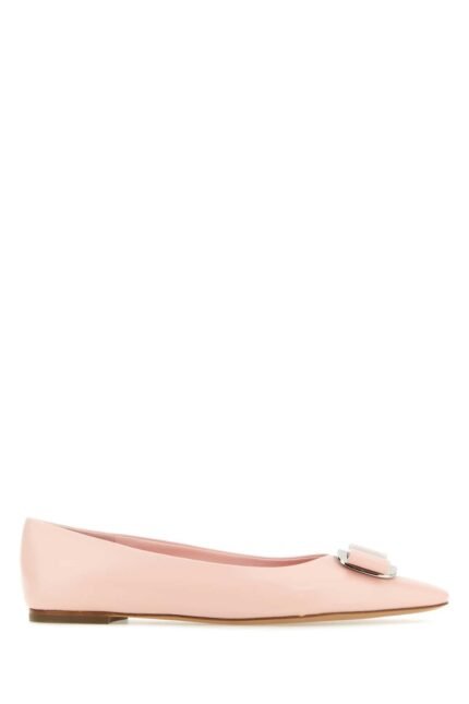 Pink leather New Vara ballerinas