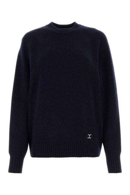 Midnight blue cashmere blend oversize sweater
