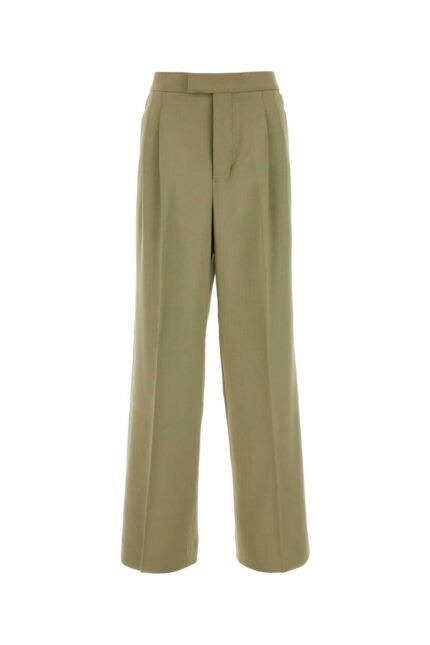 Sage green viscose blend pant