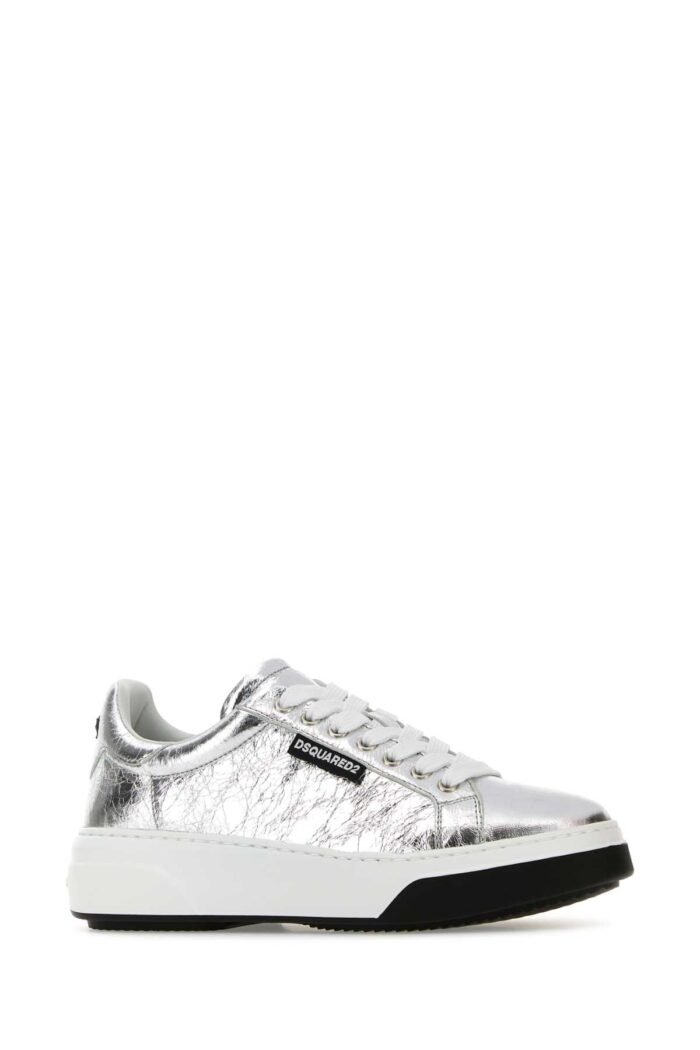 Silver leather Bumper sneakers - Image 2