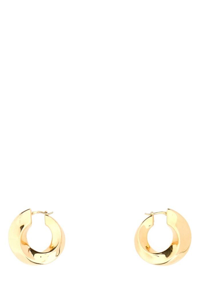 Gold silver Twist Hood earrings - Image 1
