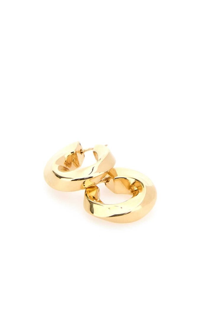 Gold silver Twist Hood earrings - Image 2