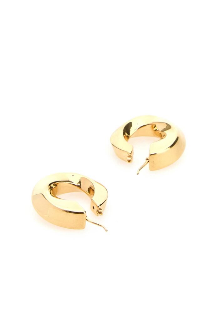 Gold silver Twist Hood earrings - Image 3
