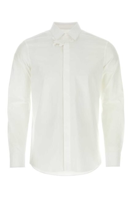 White popeline shirt