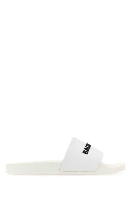 White rubber Pool slippers