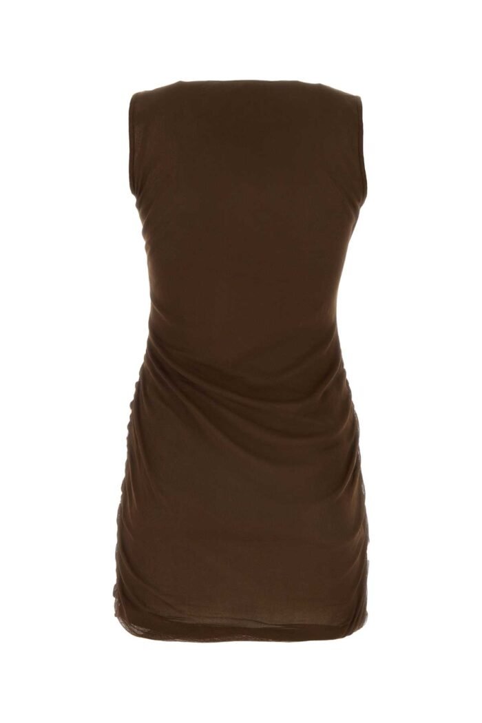 Chocolate tulle mini dress - Image 2