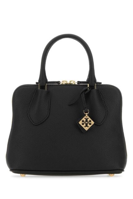 Black leather mini Swing handbag