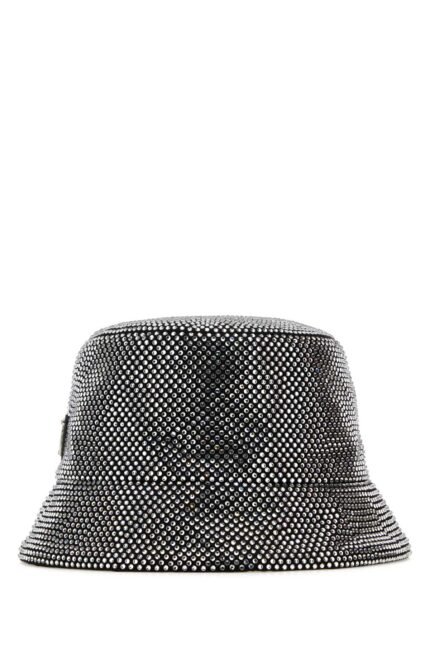 Embellished fabric bucket hat