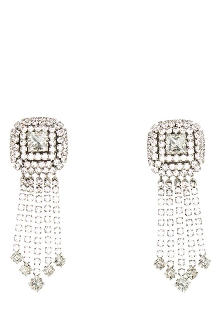 Embellished metal earrings - Image 1