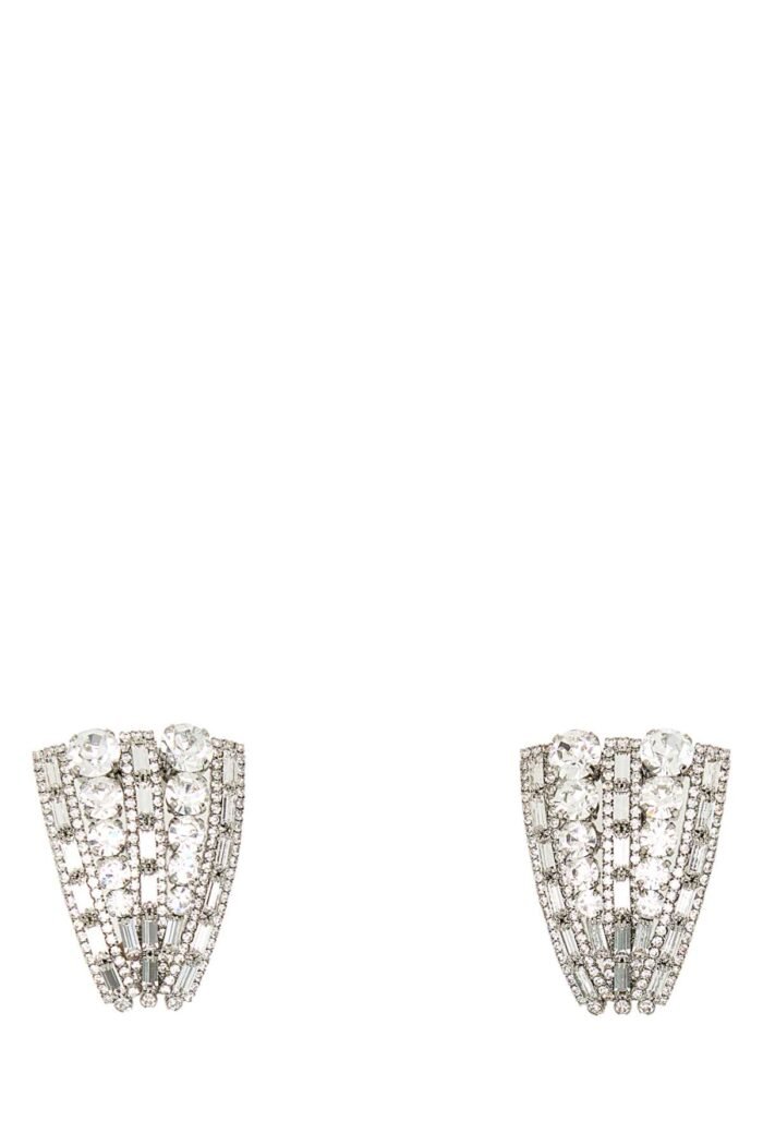 Embellished metal earrings - Image 1