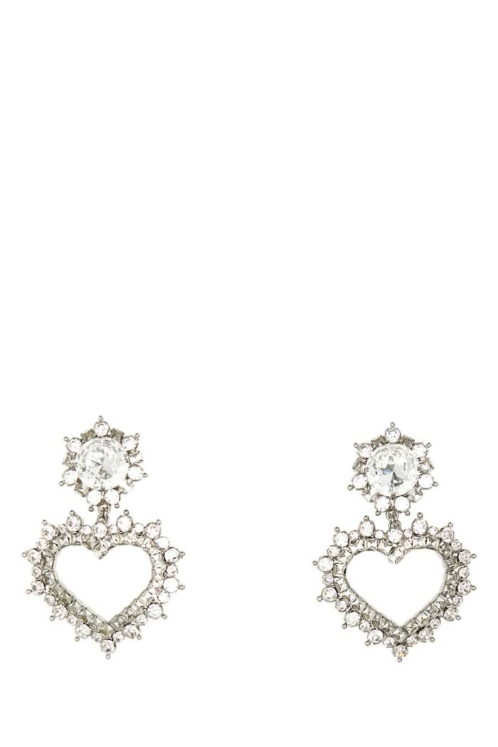 Embellished metal earrings - Image 1