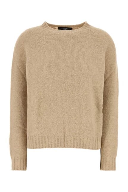 Camel stretch alpaca blend Ghiacci sweater