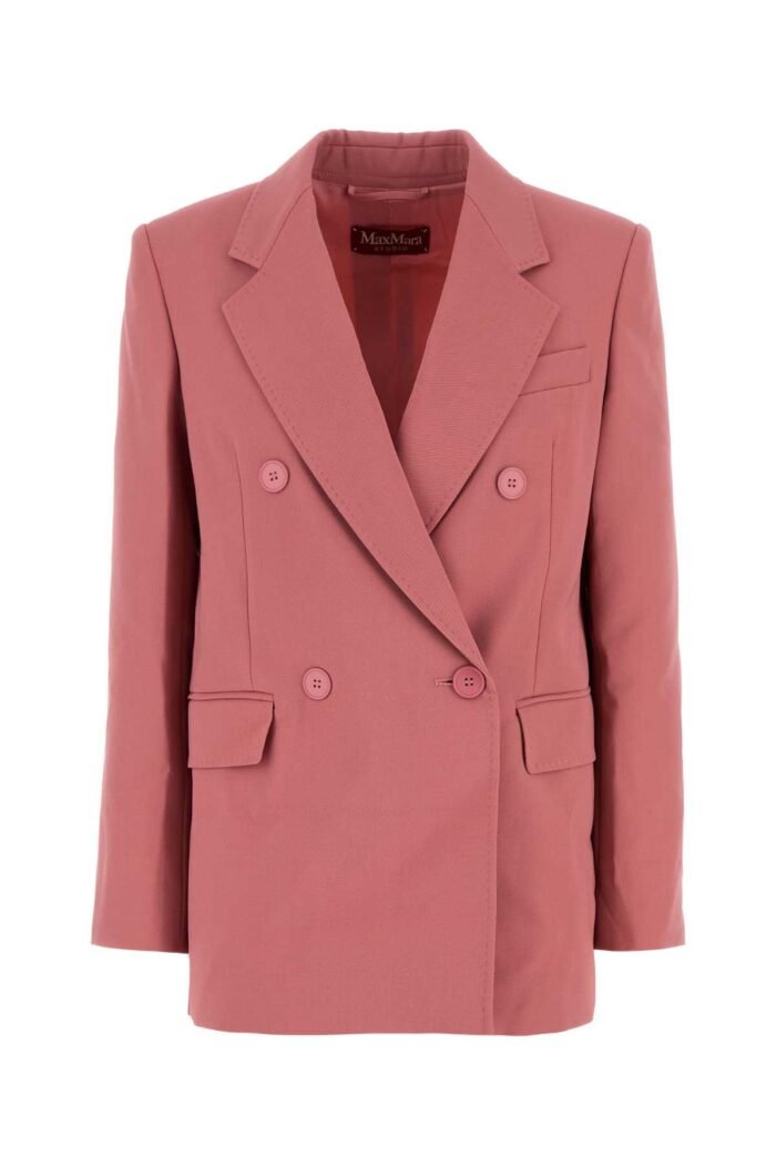 Pink wool Lamella blazer - Image 1