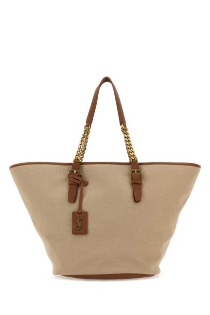 Cappuccino canvas Panier shopping bag
