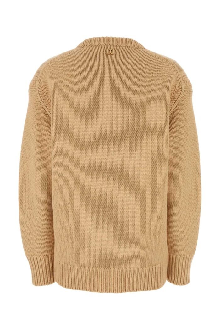 Skin pink cashmere blend oversize sweater - Image 2