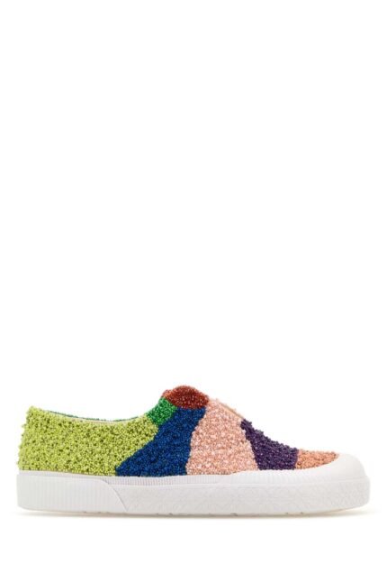 Embellished fabric Terra Vulca slip on