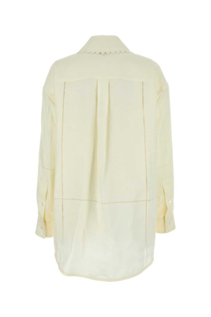 Cream linen shirt - Image 2