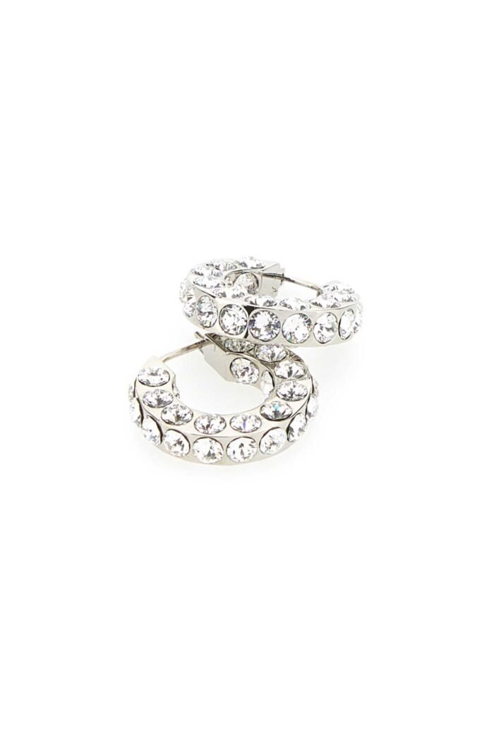 Embellished metal small Jaheel earrings - Image 2