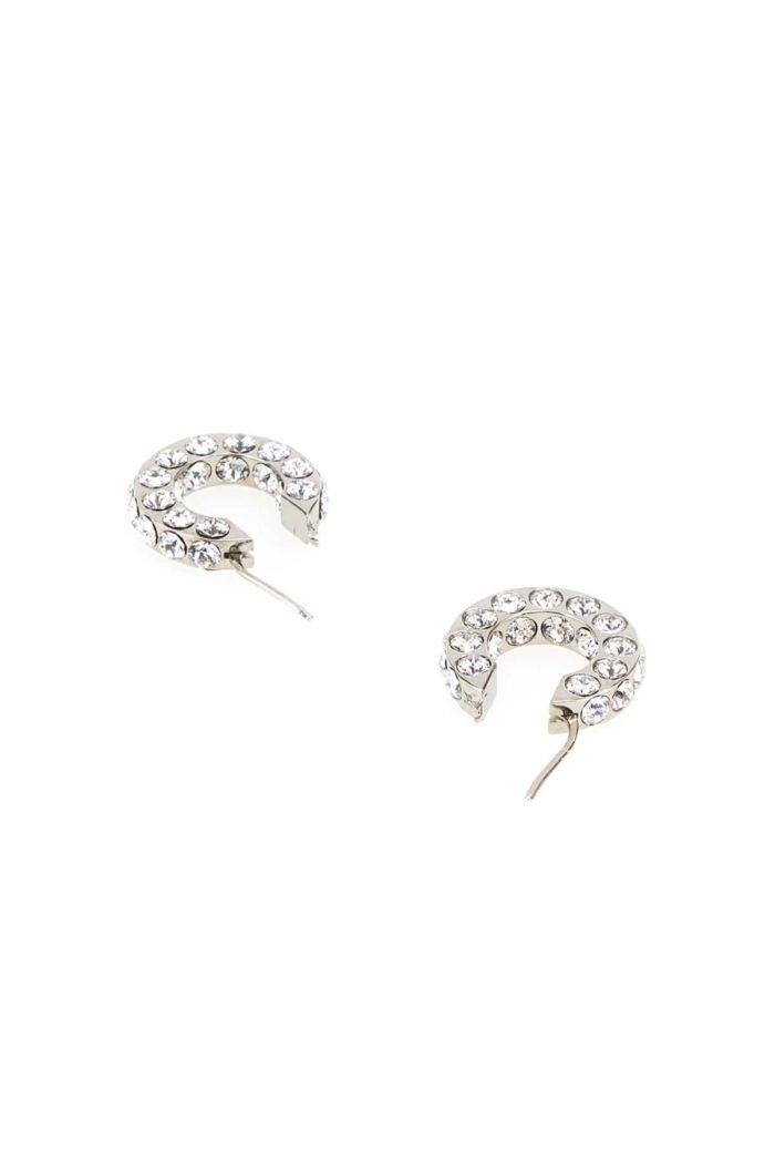Embellished metal small Jaheel earrings - Image 3