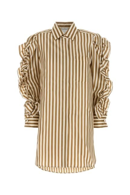 Printed silk Manna shirt dress