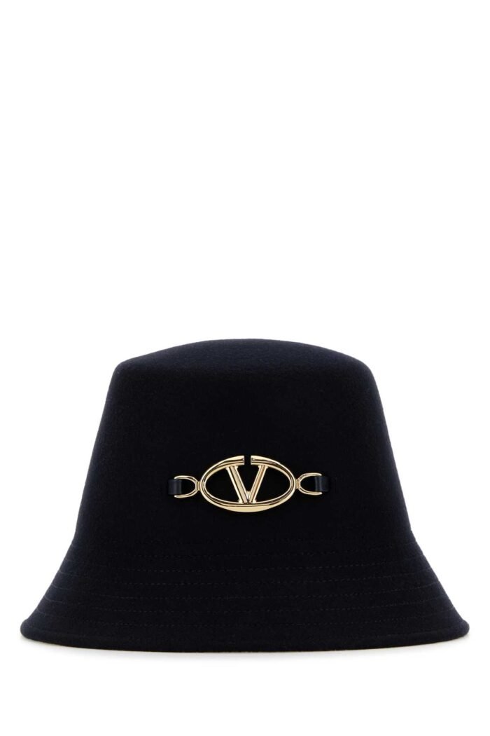 Midnight blue felt bucket hat - Image 1