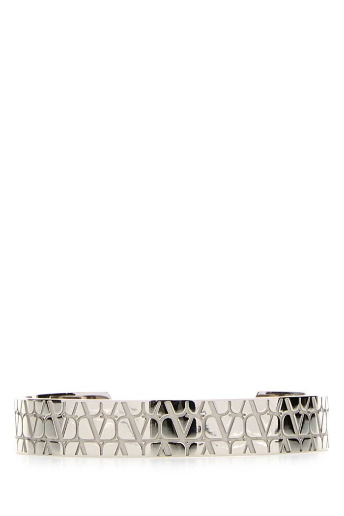 Silver metal VLogo bracelet - Image 1