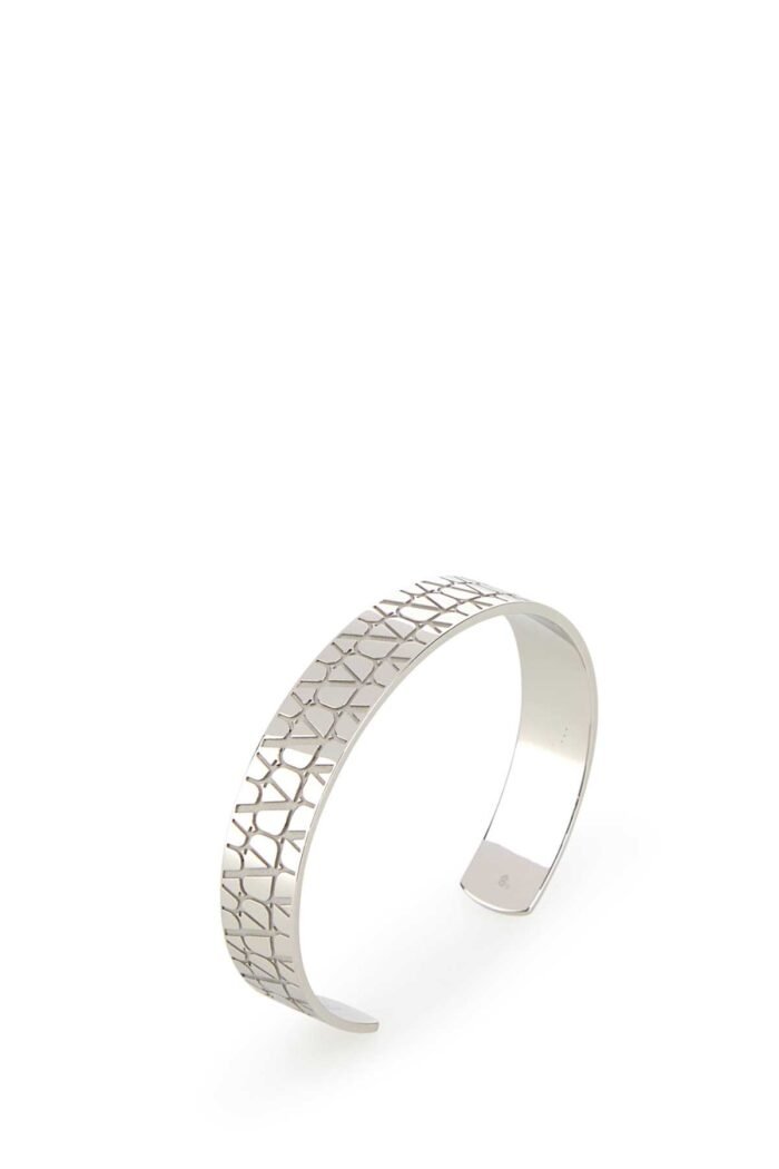 Silver metal VLogo bracelet - Image 3